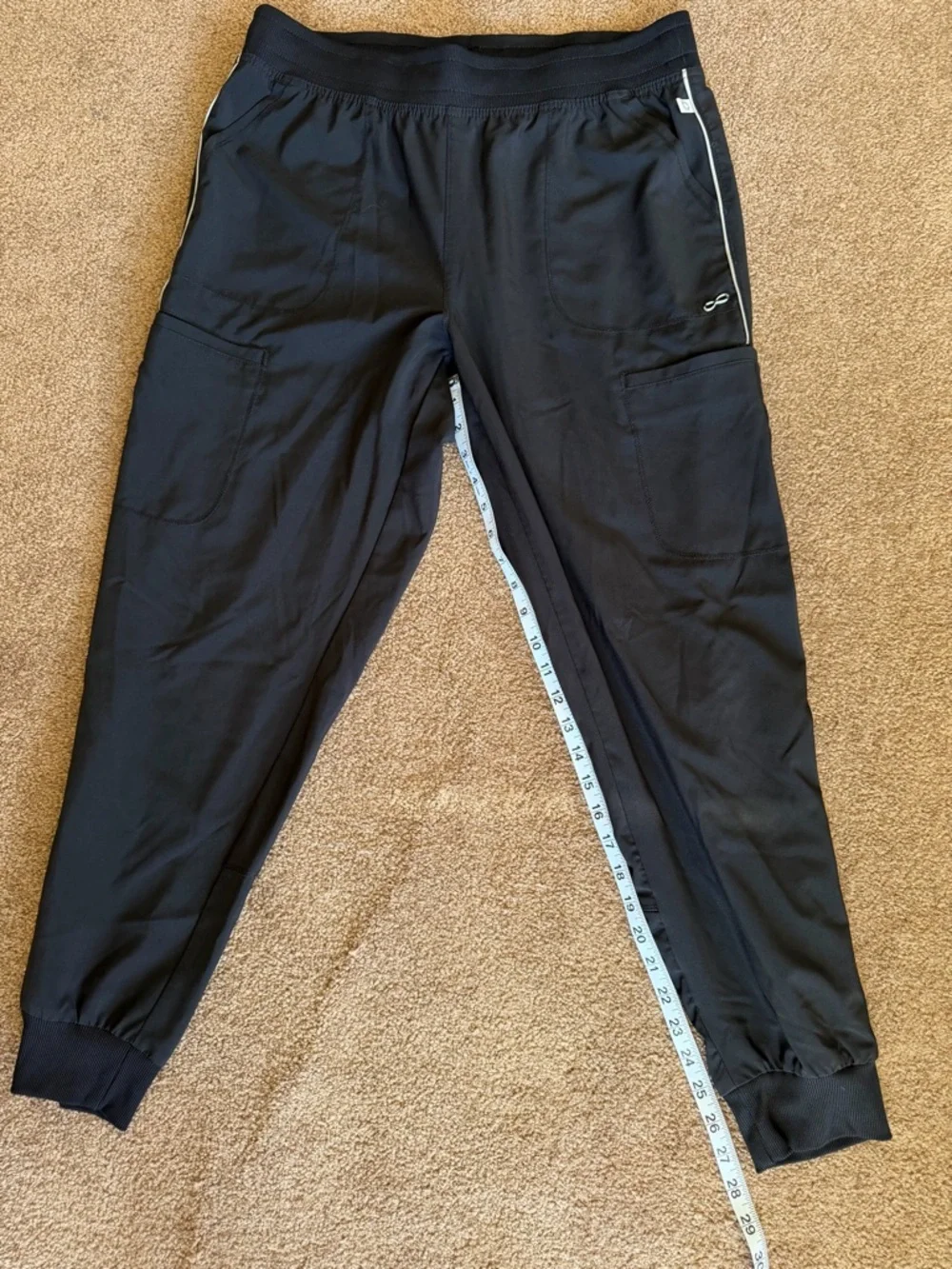2 Pair Cherokee Infinity Women’s Scrub Jogger Pants Black Size Large Lot - Picture 4 of 7
